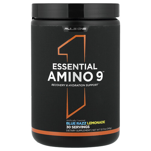 Rule One Proteins, Essential Amino 9™, Blue Razz Lemonade, 12.17 oz (345 g)