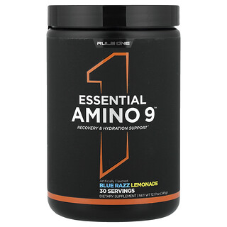 Rule One Proteins, Essential Amino 9，藍色拉茲味檸檬水，12.17 盎司（345 克）