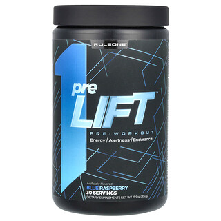 Rule One Proteins, preLIFT, edzés előtti, kék málna, 15,9 uncia (450 g)