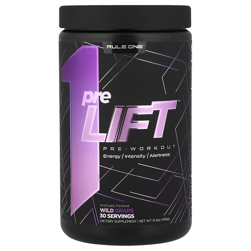 Rule One Proteins, preLIFT, Pre-Workout, Wild Grape, 15.3 oz (435 g)