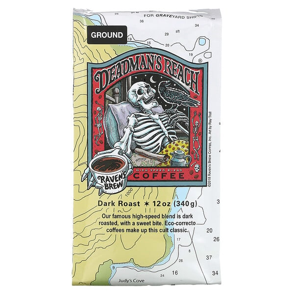 Deadman's Reach, Ground, Dark Roast, 12 oz ( 340 g)