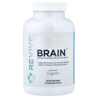 Revive, Brain+, 150 pflanzliche Kapseln