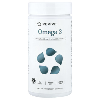 Revive, Omega 3, 120 Softgels
