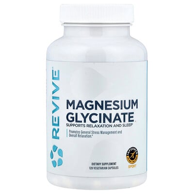 Product Image for Revive, Magnesium Glycinate, 120 Vegetarian Capsules (100 mg per Capsule)