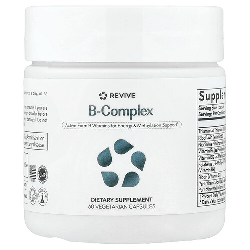 Revive, B-Complex, B-Komplex, 60 pflanzliche Kapseln