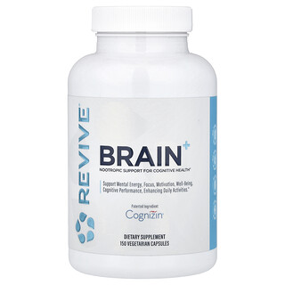 Revive, Brain+, 150 pflanzliche Kapseln