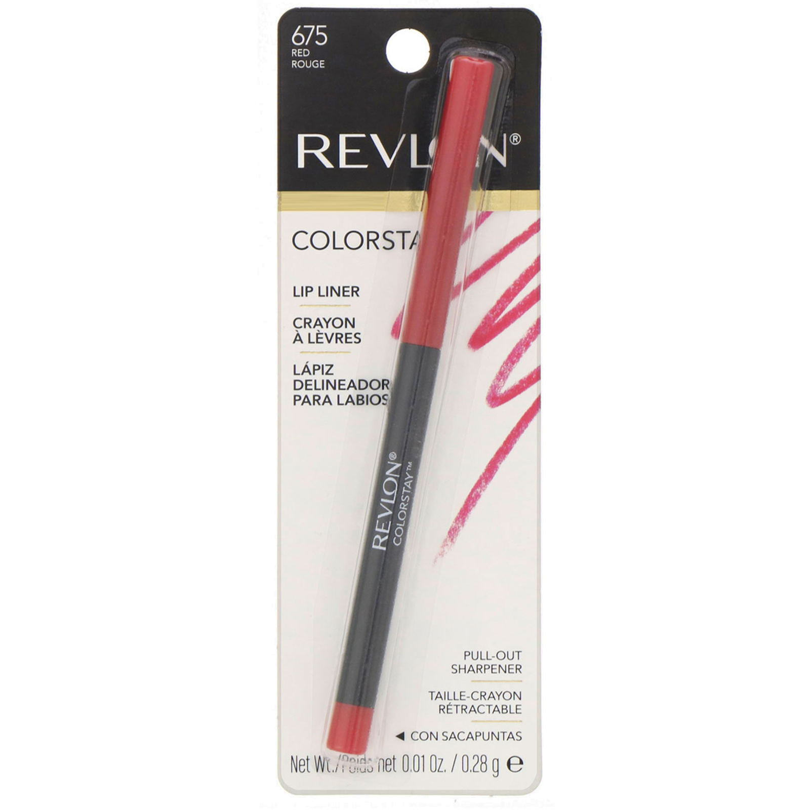 Revlon Colorstay Lip Liner Red 675 001 Oz 028 G Iherb