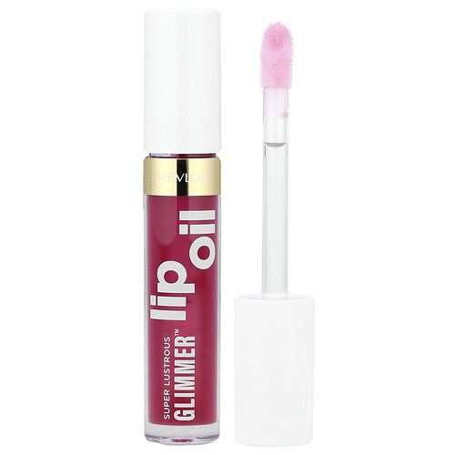 Revlon, Super Lustrous Glimmer™, Lip Oil, 004 Gone Rose, 0.13 fl oz (3.8 ml)