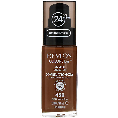 Revlon Макияж для комбинированной и жирной кожи Colorstay, оттенок мокко 450, 30 мл