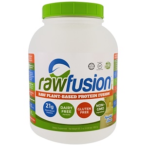 Raw Fusion, Гибридный протеин растительного происхождения, стручок ванили, 65.3 унции (1854 г) купить на iHerb