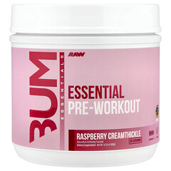 Bum Essentials, Essential Pre-Workout, малиновий кремовий, 408 г (14,39 унції)
