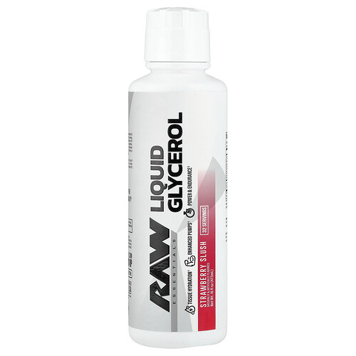 Raw Nutrition Liquid Glycerol, Strawberry Slush, 16 fl oz (473 ml)