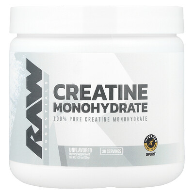 Raw Nutrition Essentials Creatine Monohydrate Unflavored 5.29 oz (150 g)