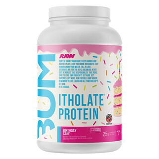 Raw Nutrition, Bum, Proteína Itholate®, Pastel de cumpleaños, 825 g (29,1 oz)