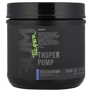 Raw Nutrition, Bum, Pump, Thuper Pump, Frambuesa azul, 570 g (20,11 oz)