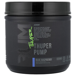 Raw Nutrition, Bum，Thuper Pump，蓝树莓，20.11 盎司（570 克）