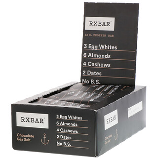 RXBAR, Protein Bar, Schokolade und Meersalz, 12 Riegel, 52 g (1,83 oz.) pro Riegel