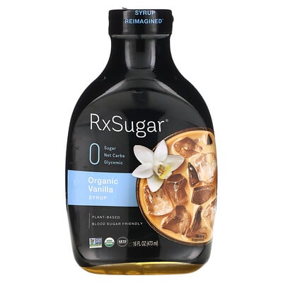 RxSugar Органический ванильный сироп, 473 мл (16 жидк. Унций)