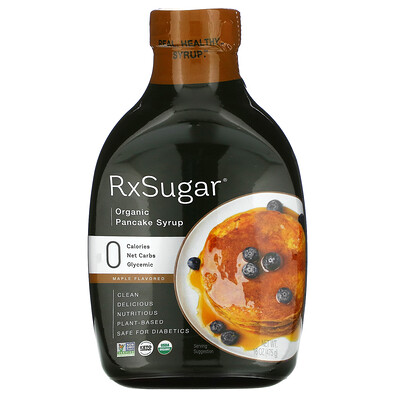 Купить RxSugar Organic Pancake Syrup, 16 oz (475 g)