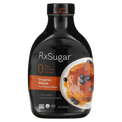 RxSugar органический ароматизированный кленовый сироп, 473 мл (16 жидк. унций)