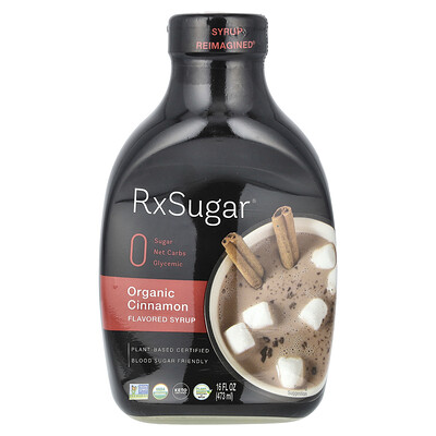 RxSugar  Organic Cinnamon Syrup  16 fl oz (473 ml)