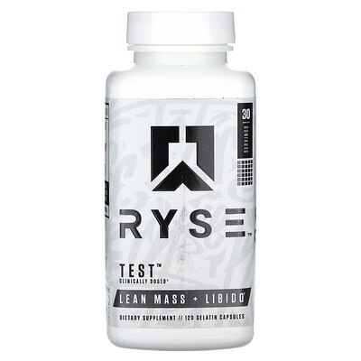 Product Image for RYSE, Test, Lean Mass + Libido, 120 Gelatin Capsules