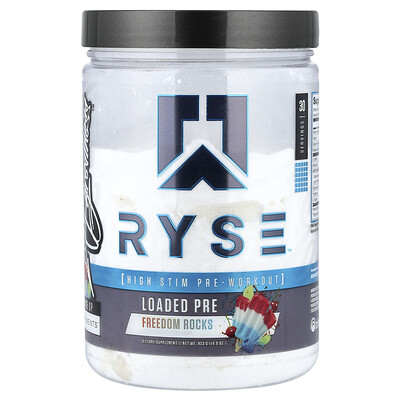 RYSE, Loaded Pre, Freedom Rocks, 14.8 oz (420 g)