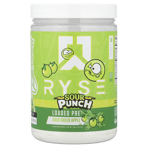 RYSE, Loaded Pre – saurer grüner Apfel, 16,5 oz (486 g)
