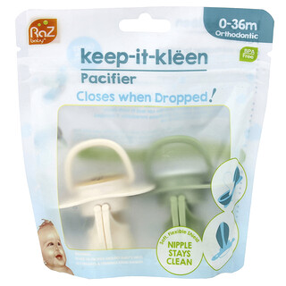 RaZbaby, Keep-It-Kleen, для детей 0-36 мес., ленивец и панда, 2 шт.