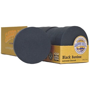 Саппо Хилл, Glyceryne Cream Soap, Black Bamboo Activated Charcoal, 12 Bars, 3.5 oz (100 g) Each отзывы покупателей
