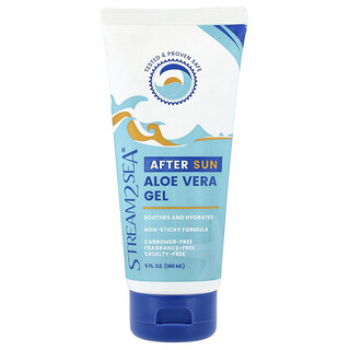Stream2Sea, After Sun Aloe Vera Gel, Fragrance-Free, 6 fl oz (180 ml)