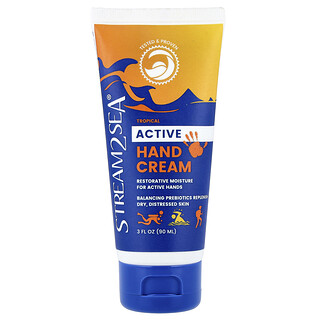 Stream2Sea, Active Hand Cream, Tropical, 3 fl oz (90 ml)