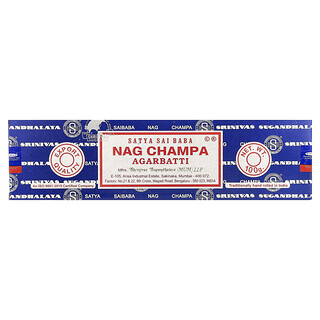 Sai Baba, Satya, Nag Champa, Agarbatti Tütsü Çubukları, 100 gr