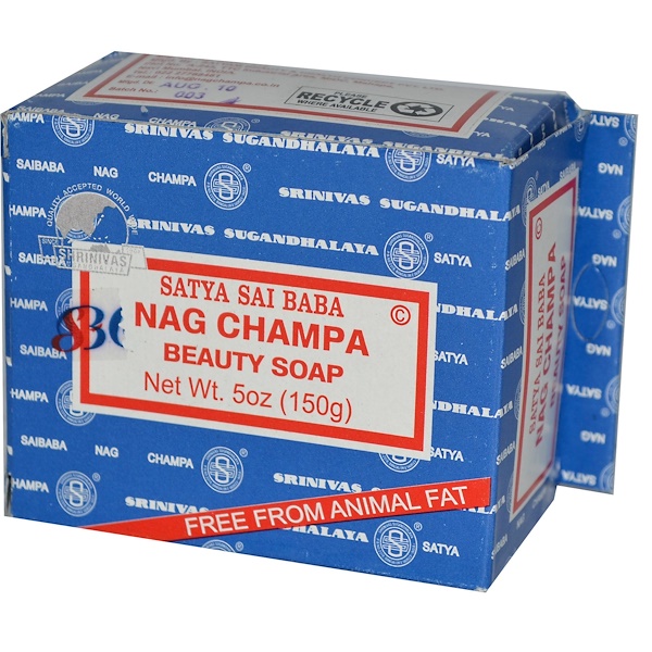 Sai Baba, Nag Champa Beauty Soap, 5 oz (150 g) iHerb