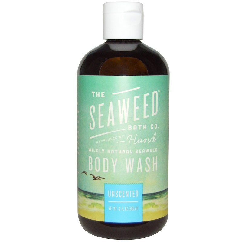 The Seaweed Bath Co., Wildly Natural Seaweed Body Wash, Unscented, 12