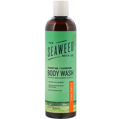 The Seaweed Bath Co. Очищающий и увлажняющий гель для душа, цитрус и ваниль, 354 мл (12 жидк. унций)