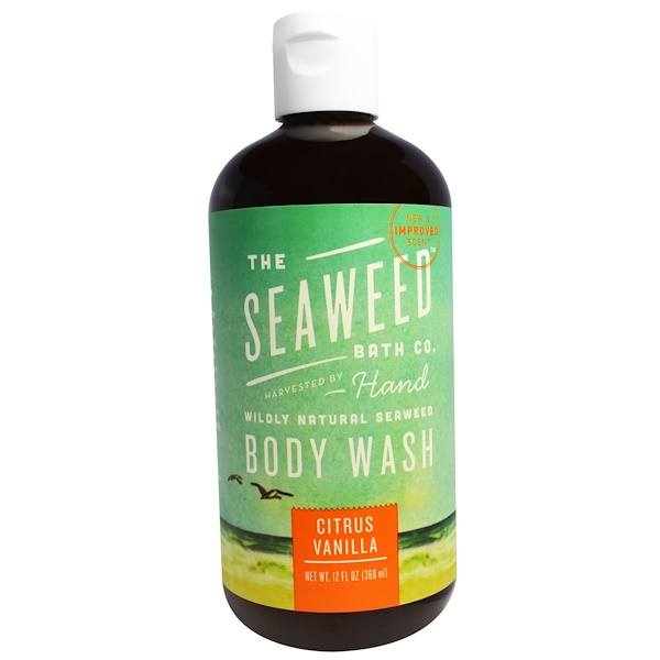 Seaweed Bath Co., Wildly Natural Seaweed Body Wash, Citrus Vanilla, 12