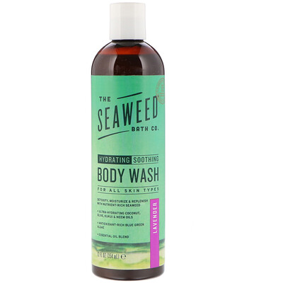 The Seaweed Bath Co. Hydrating Soothing Body Wash, Lavender, 12 fl oz (354 ml)