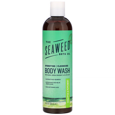 The Seaweed Bath Co. Hydrating Cleansing Body Wash, Eucalyptus & Peppermint, 12 fl oz (354 ml)