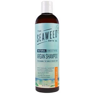 Seaweed Bath Co., Натуральный смягчающий аргановый шампунь, цитрус и ваниль, 360 мл (12 жидких унций)
