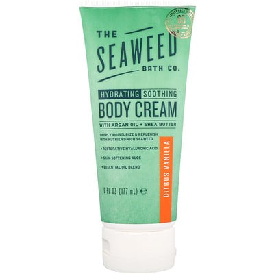 The Seaweed Bath Co. Увлажняющий успокаивающий крем для тела, цитрус-ваниль, 6 ж. унц. (177 мл)