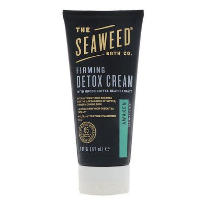 The Seaweed Bath Co. Освежающий и укрепляющий детоксикационный крем, розмарин и мята, 177 мл (6 жидких унций)