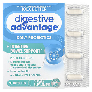 Schiff, Digestive Advantage®，益生菌 + Intensive Bowel Support，96 粒胶囊