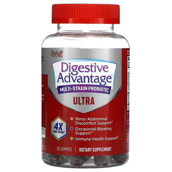 Digestive Advantage，多菌株益生菌，高級款，65 粒軟糖