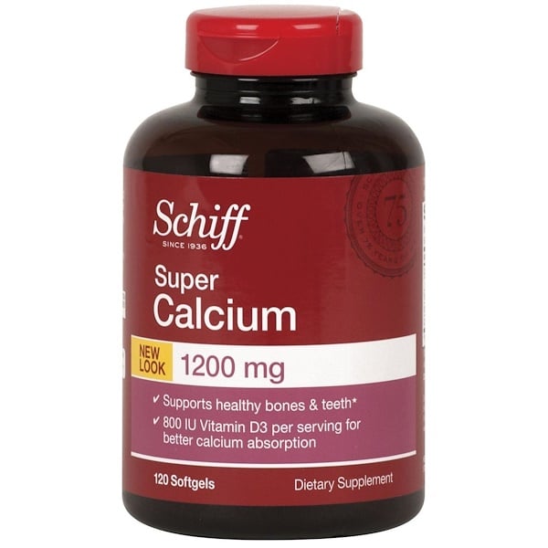 Schiff, Super Calcium, 600 mg, 120 Softgels