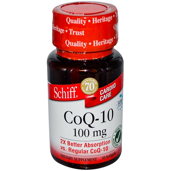 Schiff, CoQ-10, защита сердца 30 гелевых капсул (Discontinued Item) 