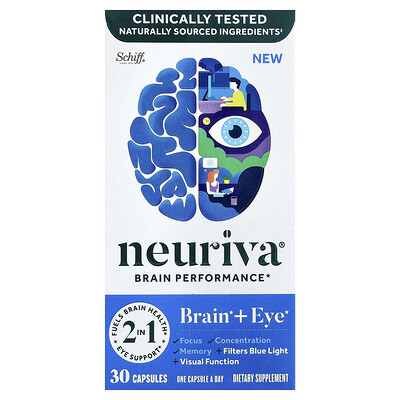 Schiff, Neurova®, Rendimiento cerebral, 30 cápsulas