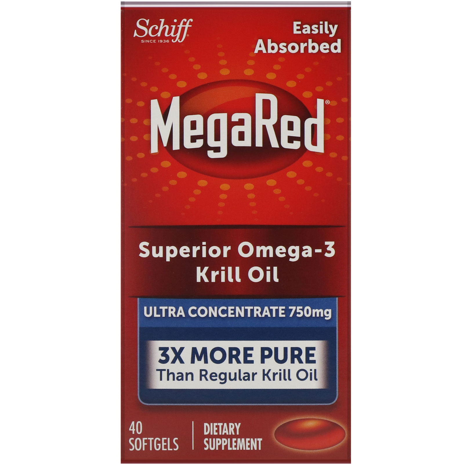 Schiff, MegaRed, Superior Omega-3 Krill 
