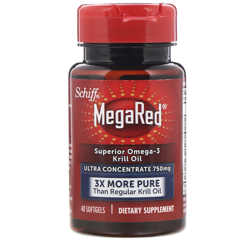 Schiff, MegaRed, Superior Omega3 Krill Oil, 750 mg, 40 Softgels iHerb