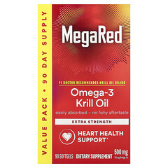MegaRed®, омега-3 крилевий жир, 500 мг, 90 капсул